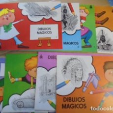 Juegos antiguos: COLECCION COMPLETA 8 CUADERNOS DIBUJOS MAGICOS - EDITORIAL ROMA 1983 - SIN USAR JAMAS. Lote 91512830