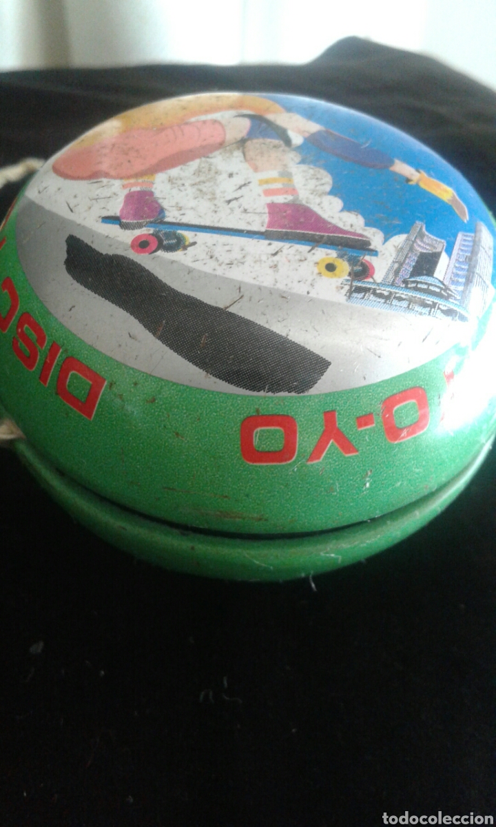 Juegos antiguos: Antiguo yo-yo disc metal - Foto 2