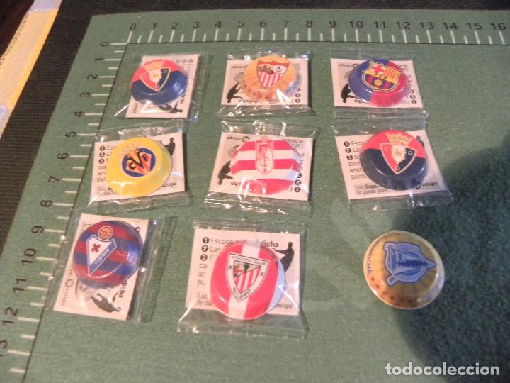 Juegos antiguos: LOTE CHAPAS SUPERFICHAS DE LA LIGA - Foto 1