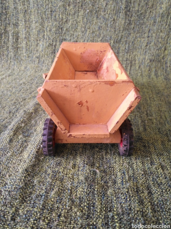 Juegos antiguos: Juguete Carro remolque madera - Foto 4