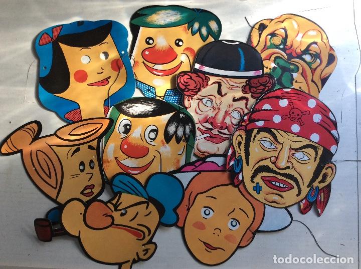 Juegos antiguos: LOTE DE CARETAS DE CART&Oacute;N - Foto 1