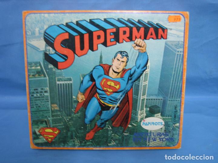 Juegos antiguos: B. Juego Mesa Superman de Papirots. - Foto 1