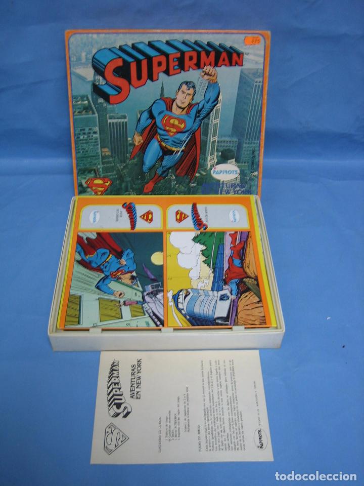 Juegos antiguos: B. Juego Mesa Superman de Papirots. - Foto 2