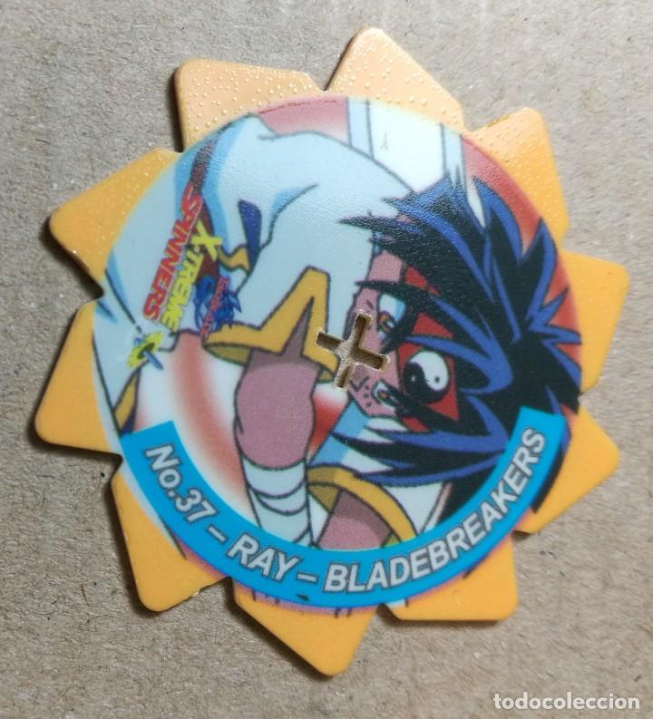 Juegos antiguos: TAZO MATUTANO 37 RAY BLADEBREAKERS BEYBLADE X-TREME SPINNERS - Foto 1