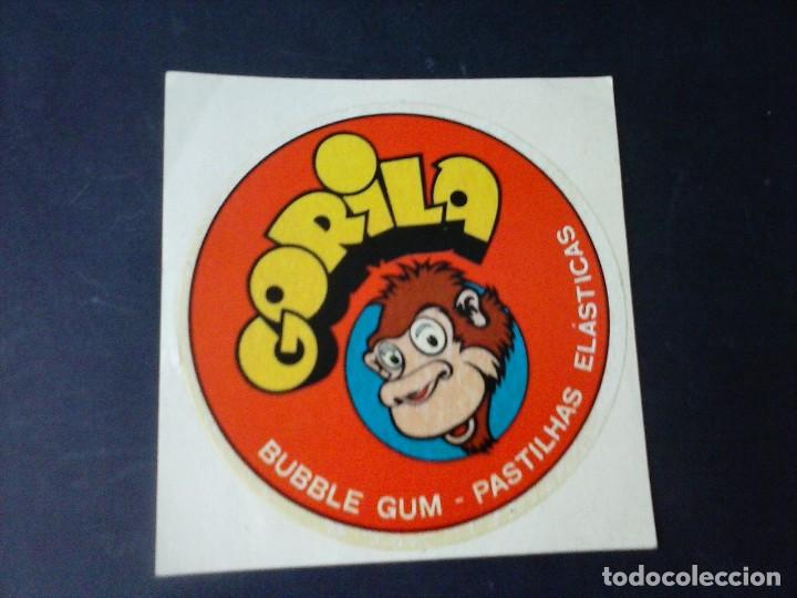 Juegos antiguos: chicles pegatina de gorila - Foto 1
