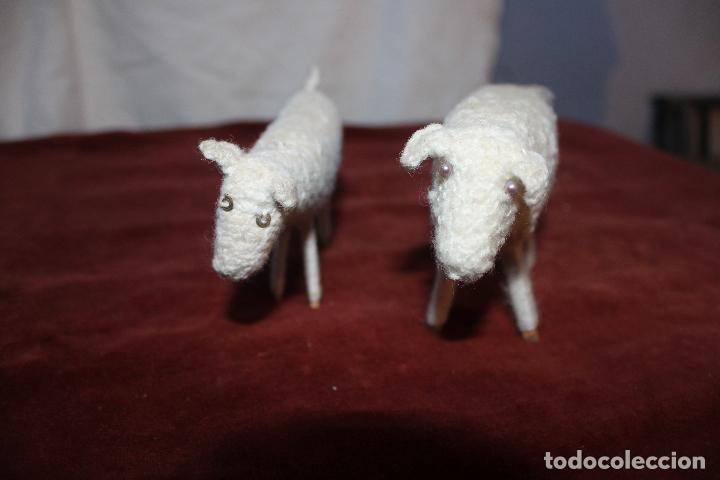 Juegos antiguos: DOS OVEJAS ARTESANALES DE LANA E HILO - Foto 2