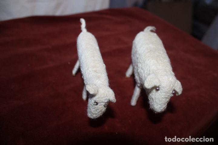 Juegos antiguos: DOS OVEJAS ARTESANALES DE LANA E HILO - Foto 3