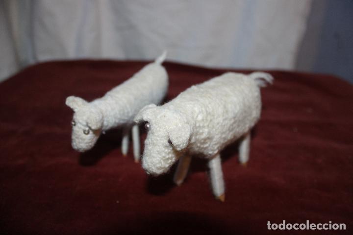 Juegos antiguos: DOS OVEJAS ARTESANALES DE LANA E HILO - Foto 5