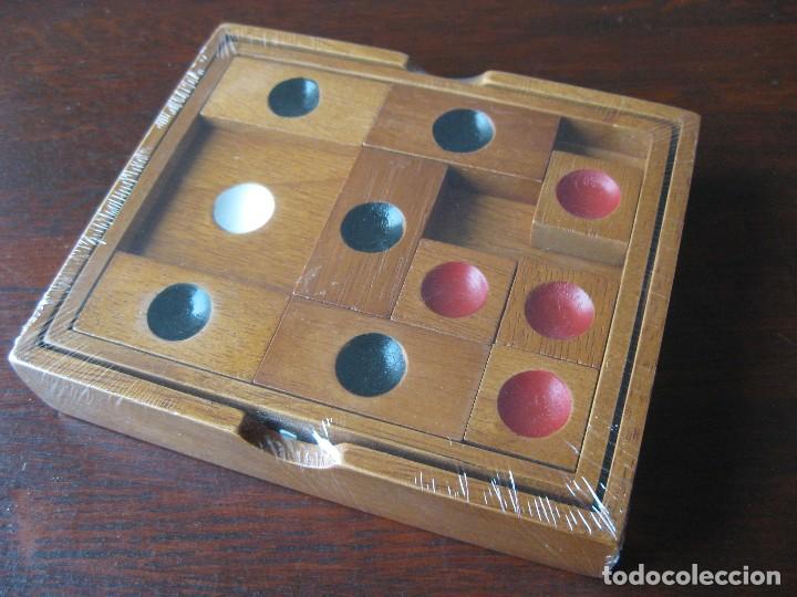 Juegos antiguos: JUEGO SOLITARIO DE MADERA - Foto 2