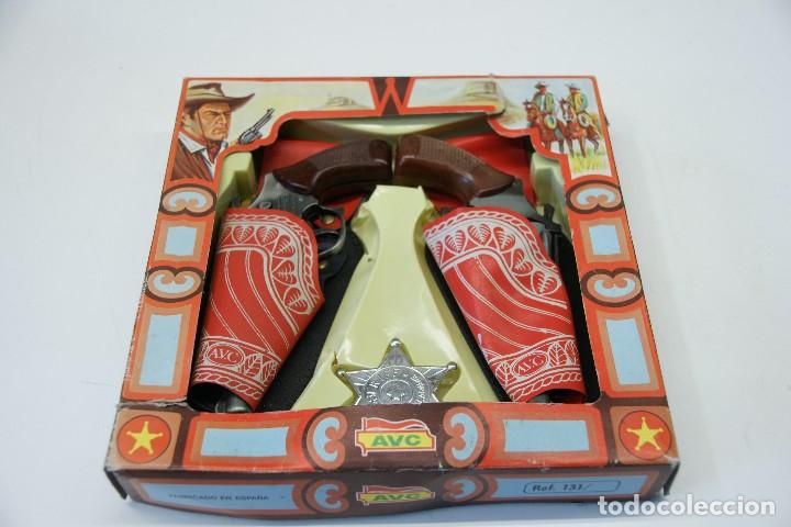 Juegos antiguos: Set pistolero AVC Ref.131 Made in Spain - Foto 1