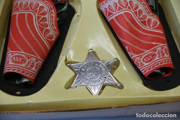 Juegos antiguos: Set pistolero AVC Ref.131 Made in Spain - Foto 8