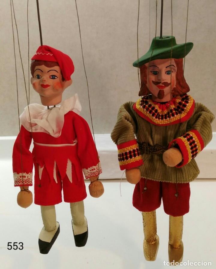 Juegos antiguos: Tres marionetas P. Mach&eacute; - Foto 1