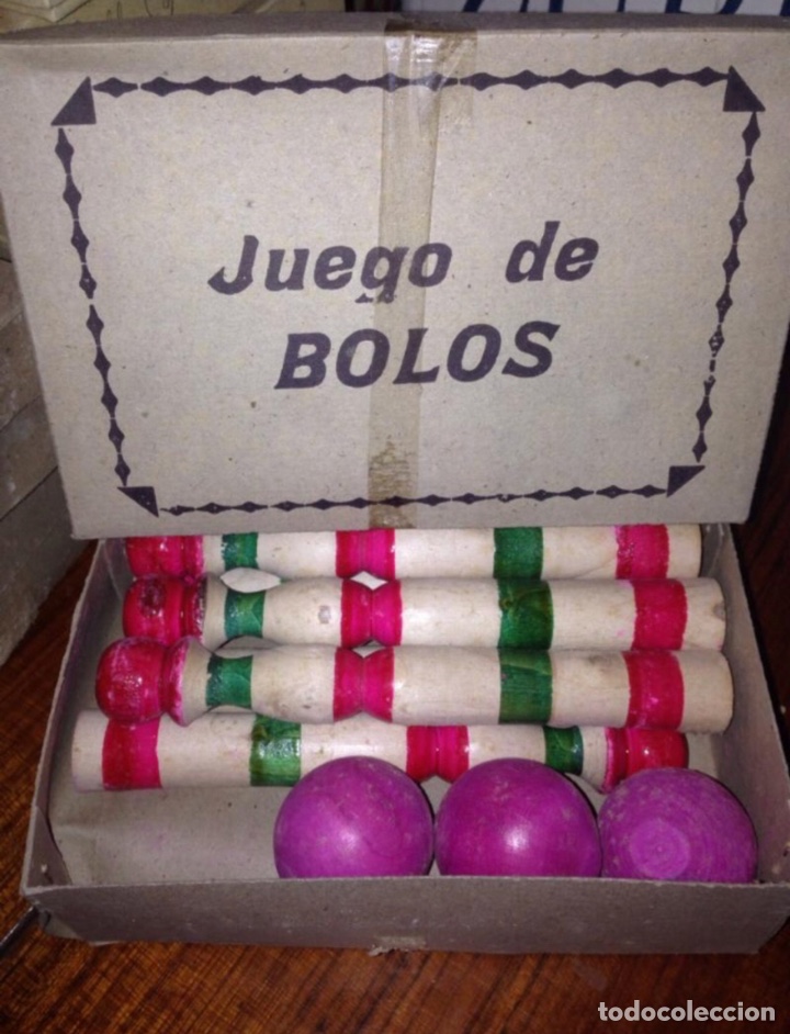 Juegos antiguos: Juego de bolos original de 1930-40 - Foto 1