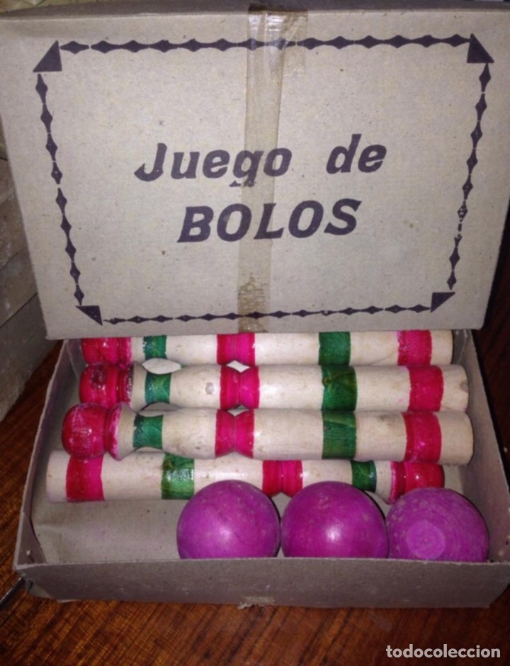 Juegos antiguos: Juego de bolos original de 1930-40 - Foto 2