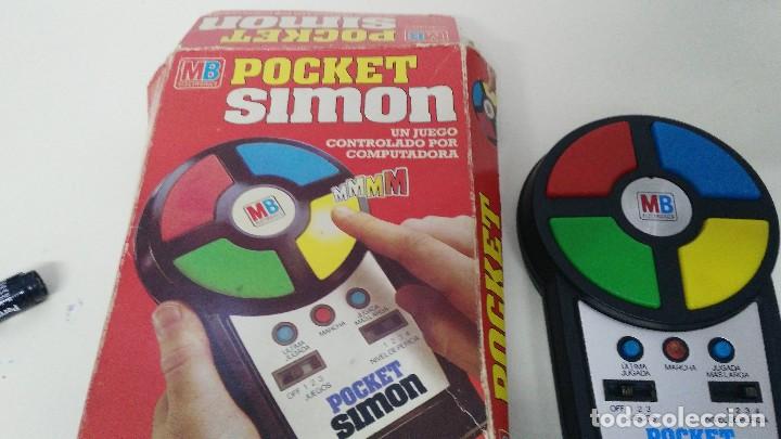 Juegos antiguos: JUEGO DE MB SIMON POCKET  FUNCIONANDO - Foto 1