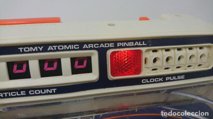 Juegos antiguos: Atomic Pinball de Tomy. Funcionando. Con caja original - Foto 5