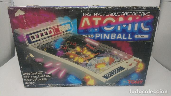 Juegos antiguos: Atomic Pinball de Tomy. Funcionando. Con caja original - Foto 7