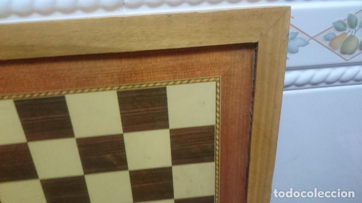 Juegos antiguos: TABLERO DE AJEDREZ .43,5 X 43,5 - Foto 4
