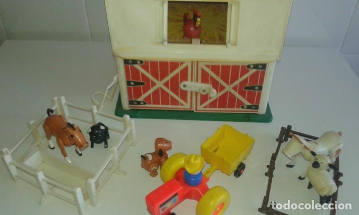 Juegos antiguos: PLAY FAMILY FARM- FISHER PRICE CON SUS COMPLEMENTOS - 1967- GRANJA FABRICADA EN EUROPA