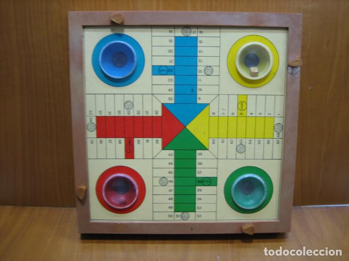 Juegos antiguos: Antiguo juego de mesa Parchis - Foto 3