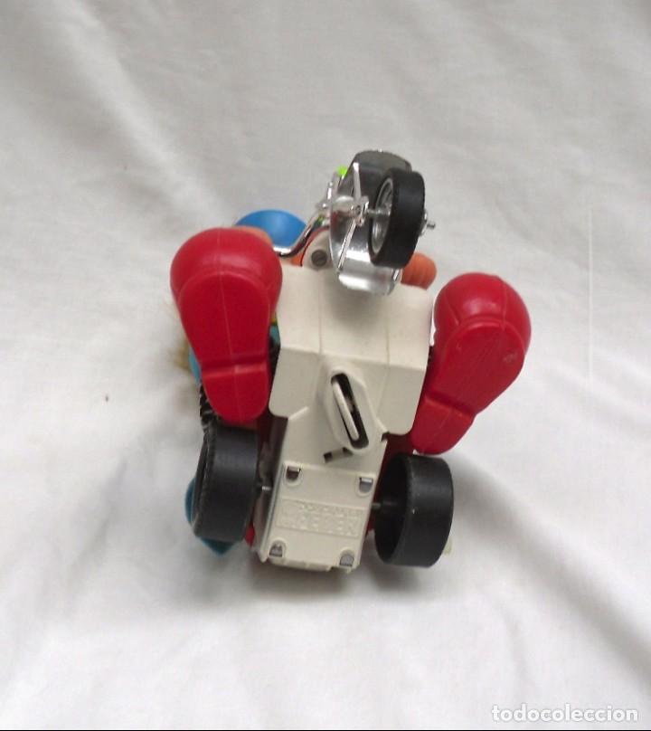 Juegos antiguos: payaso con moto de cuerda marca FEBER - Foto 4