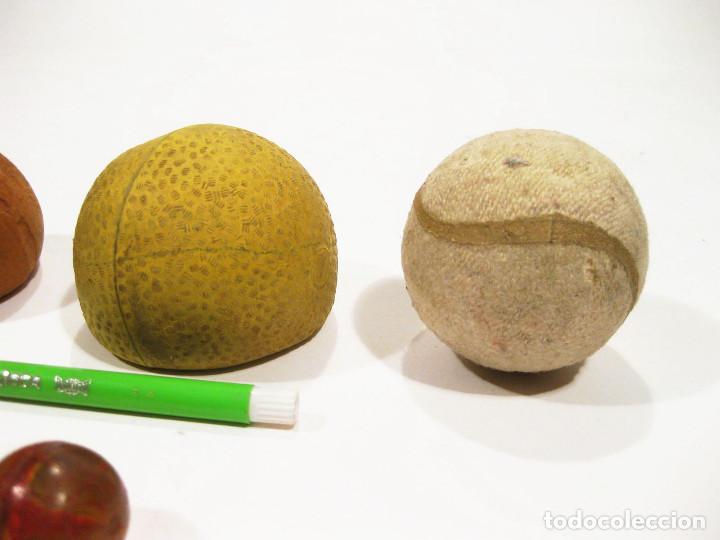 Juegos antiguos: Lote de 6 pelotas antiguas. - Foto 3
