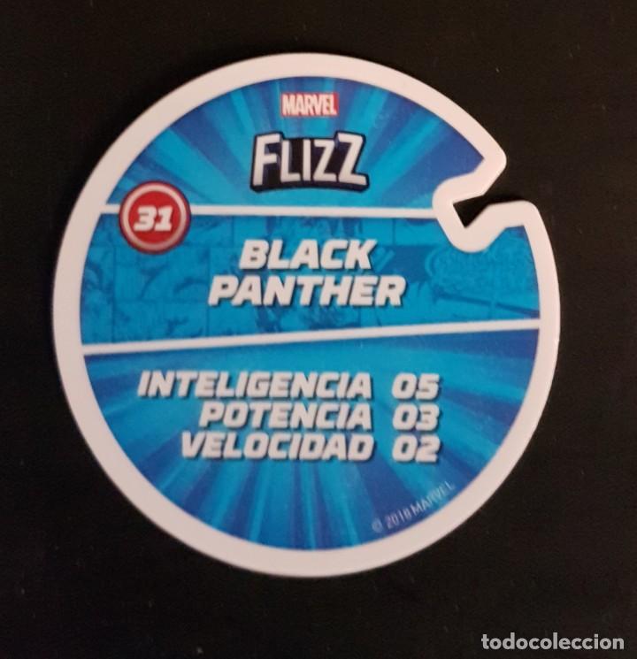 Juegos antiguos: Flizz Marvel tazo n&uacute;mero 31 Black panther - Foto 2