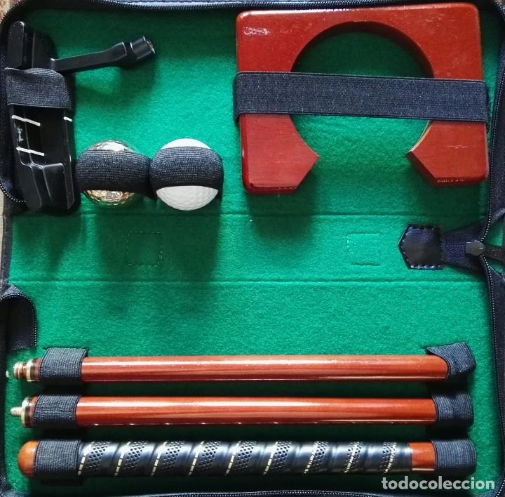 Juegos antiguos: JUEGO DE PUTTER DE GOLF DE VIAJE - Foto 1