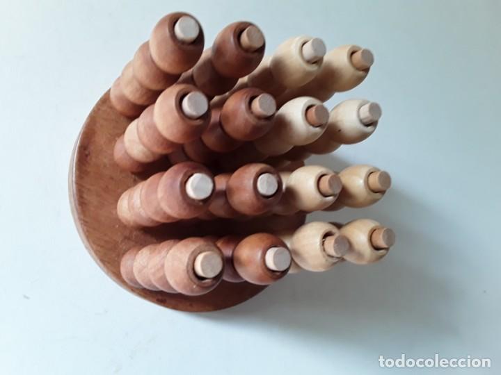 Juegos antiguos: 4 en raya en 3D, juegos de ingenio. De madera - Foto 4