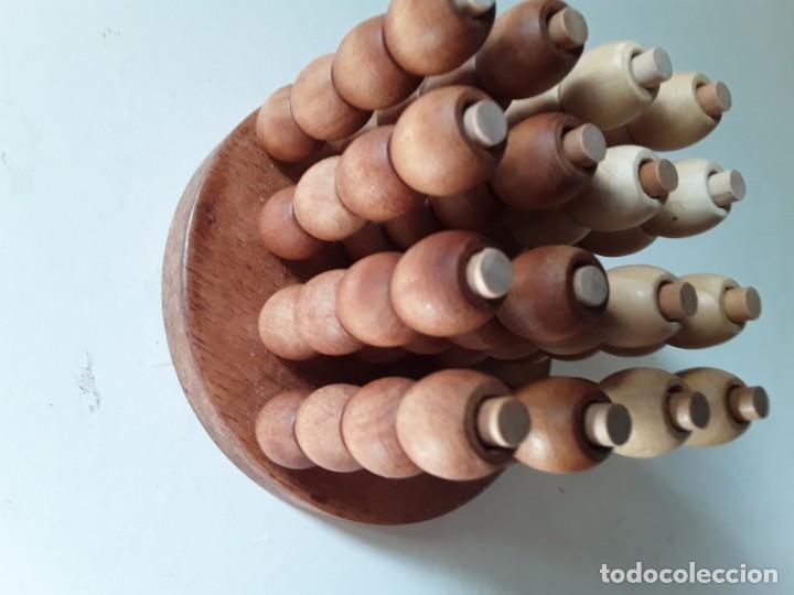 Juegos antiguos: 4 en raya en 3D, juegos de ingenio. De madera - Foto 5