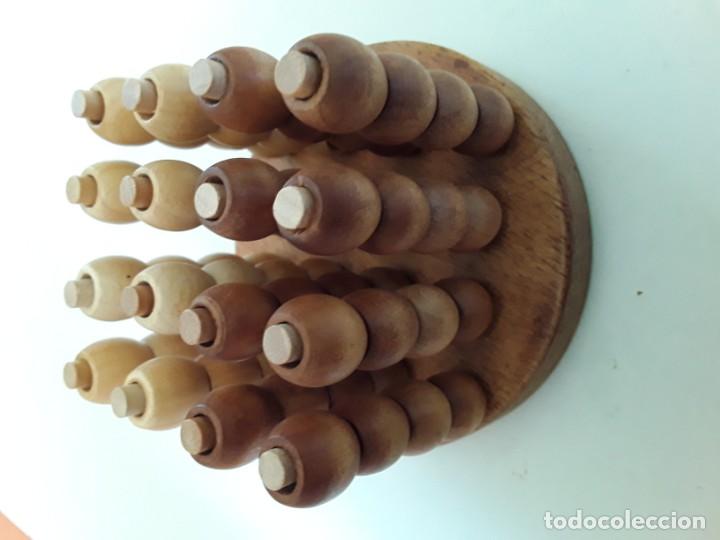 Juegos antiguos: 4 en raya en 3D, juegos de ingenio. De madera - Foto 6