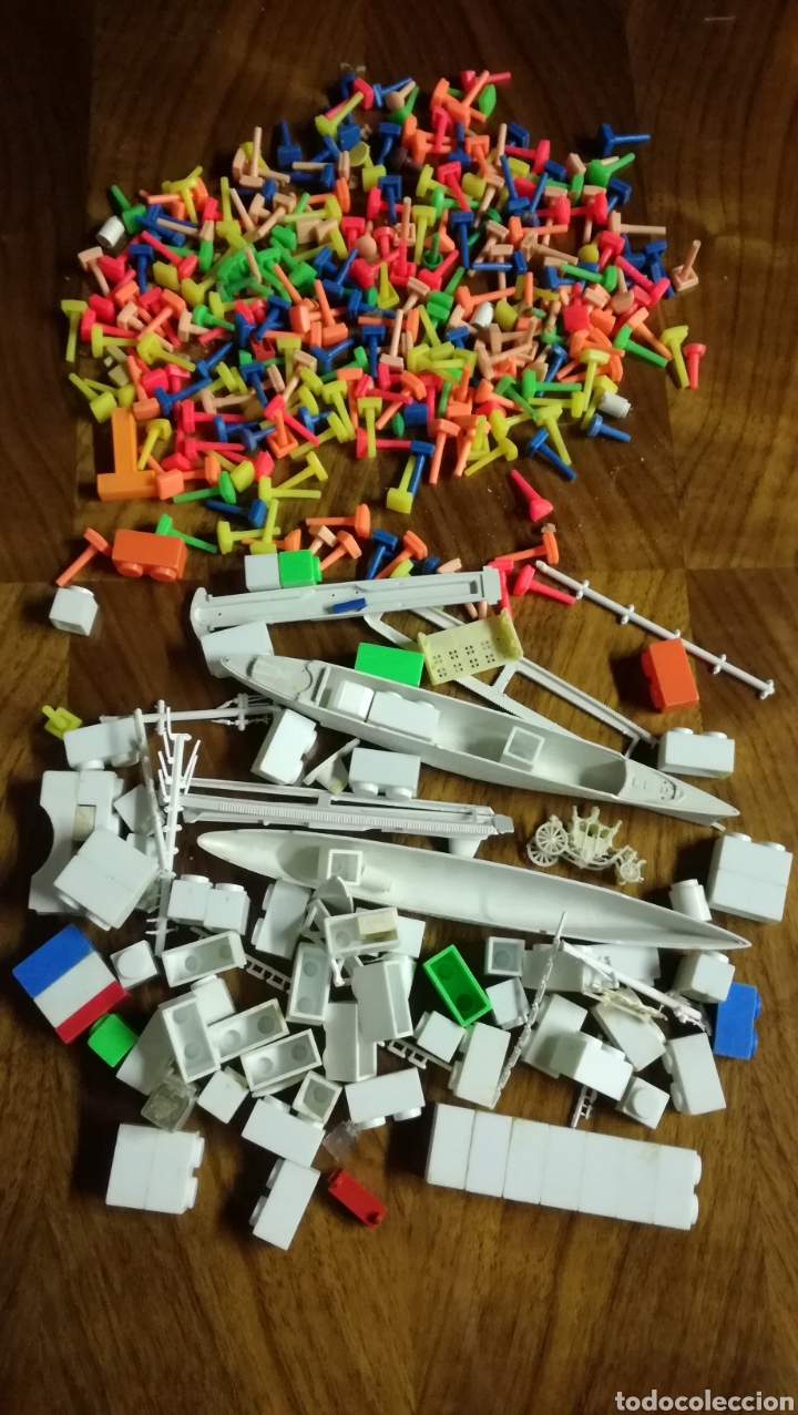 Juegos antiguos: Lote de piezas Exin Lego - Foto 1