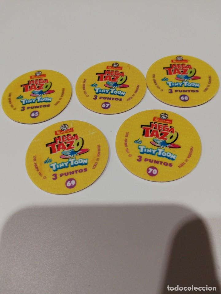Juegos antiguos: Cinco Mega Tazos, Tiny Toon. N&uacute;meros, 65, 67, 68, 69, 70. . - Foto 2