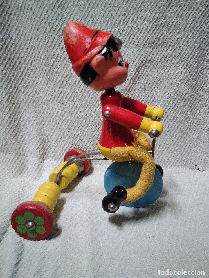 Juegos antiguos: Antiguo arrastre de madera y hierro - Foto 1