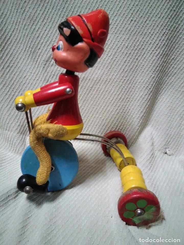 Juegos antiguos: Antiguo arrastre de madera y hierro - Foto 3