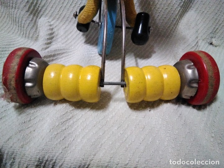 Juegos antiguos: Antiguo arrastre de madera y hierro - Foto 4