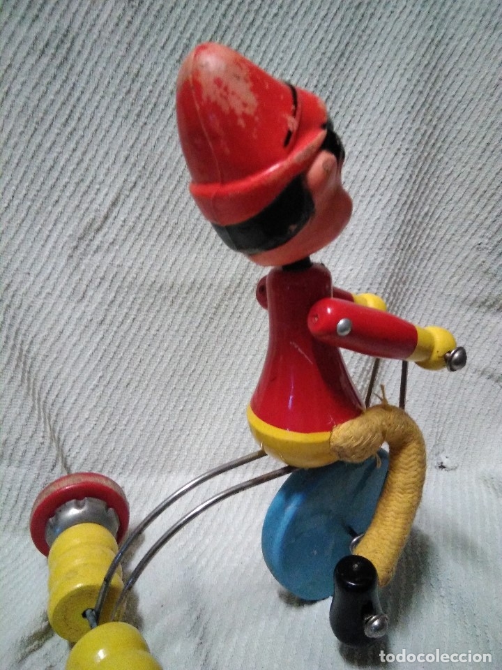 Juegos antiguos: Antiguo arrastre de madera y hierro - Foto 7