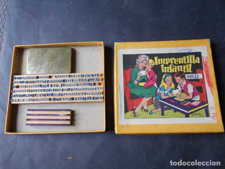Juegos antiguos: imprentilla de juguete - Foto 1