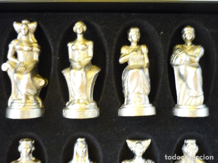 Juegos antiguos: JUEGO DE AJEDREZ 32 PIEZAS DE BRONCE - Foto 3