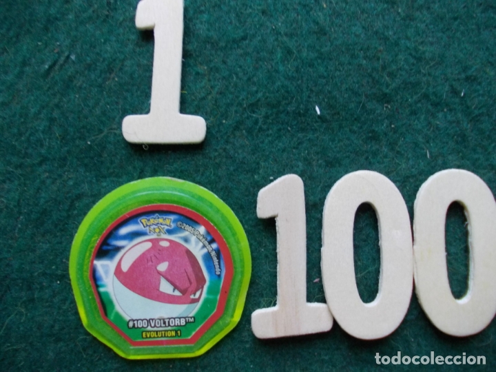 Juegos antiguos: TAZO POKEMON EVOLUCI&Oacute;N 1 N&ordm; 100 - Foto 1