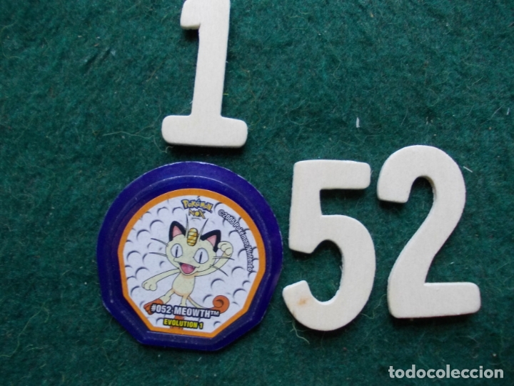 Juegos antiguos: TAZO POKEMON EVOLUCI&Oacute;N 1 N&ordm; 52 - Foto 1