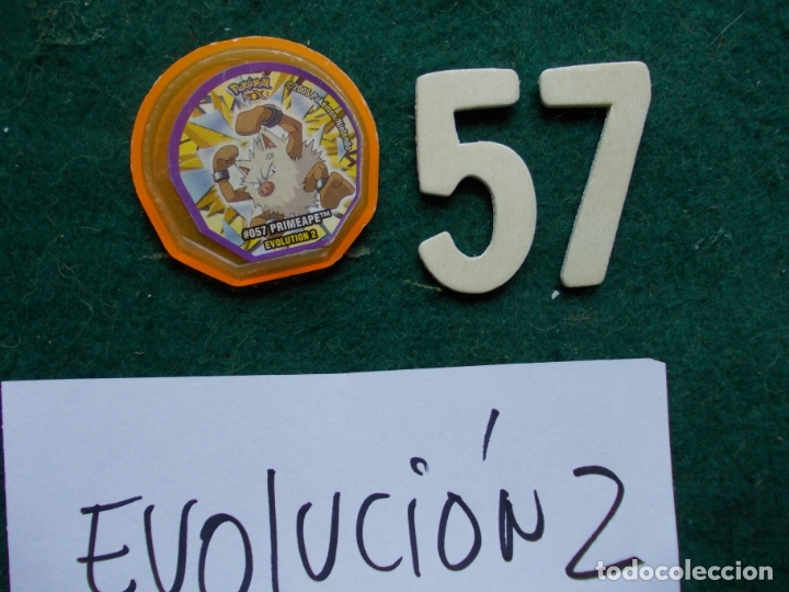 Juegos antiguos: TAZO POKEMON EVOLUCI&Oacute;N 2 N&ordm; 57 - Foto 1