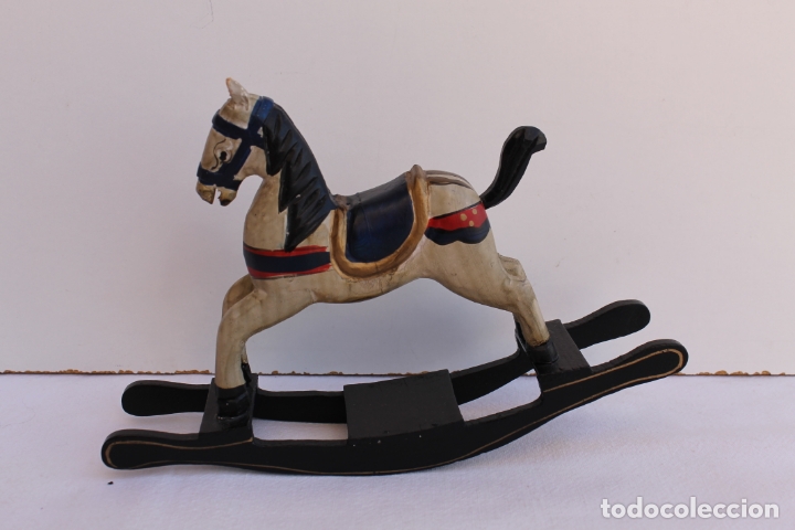 Juegos antiguos: CABALLITO BALANCIN DE MADERA - Foto 2