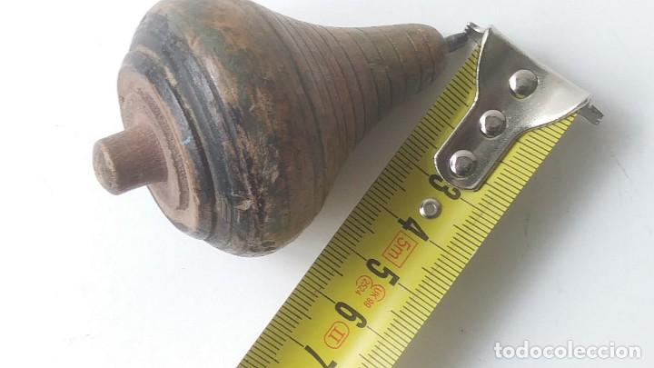 Juegos antiguos: PEONZA BALDUFA de madera - Foto 6