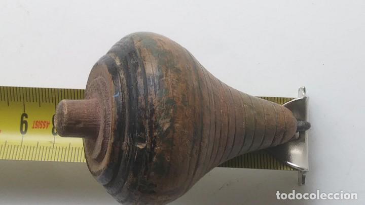 Juegos antiguos: PEONZA BALDUFA de madera - Foto 7