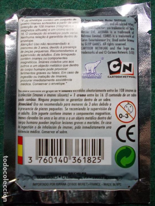 Juegos antiguos: LOTE DE 9 SOBRES BAKUGAN IMANES - Foto 2