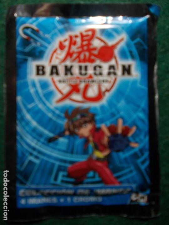 Juegos antiguos: LOTE DE 9 SOBRES BAKUGAN IMANES - Foto 4