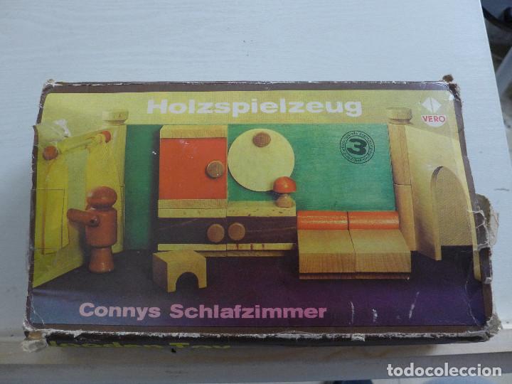 Juegos antiguos: JUEGO ALEMAN DE CONSTRUCCION EN MADERA DE VERO - Foto 1