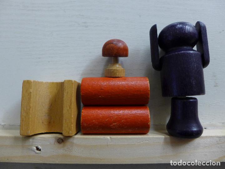 Juegos antiguos: JUEGO ALEMAN DE CONSTRUCCION EN MADERA DE VERO - Foto 13