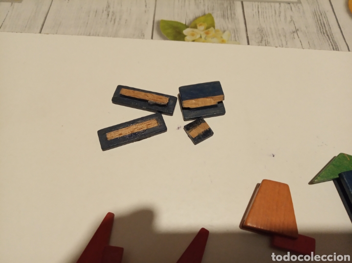 Juegos antiguos: Antiguo juego de maderas formar figuras - Foto 2